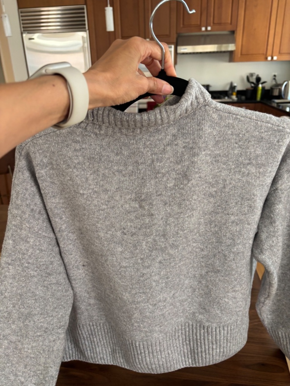 gray crop sweater by Other Stories, xs - Picture 2 of 4